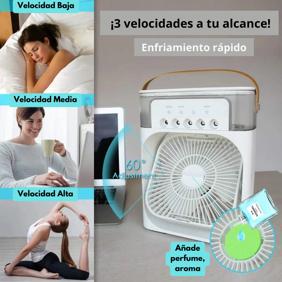 Ventilador Portátil 3 em 1