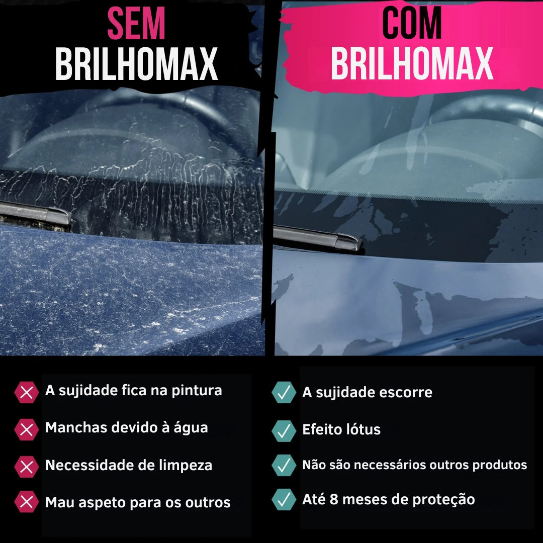 BrilhoMax – Spray Protetor de Longa Duração para Automóveis